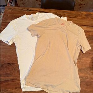 Jack Threads Men's White and Beige T-Shirts
